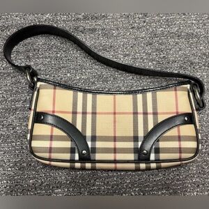 Authentic Burberry | Plaid Mini Baguette | Shoulder Bag